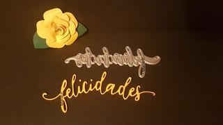 Troquel palabra Felicidades 