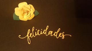 Troquel palabra Felicidades 