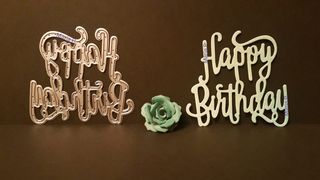 Troquel palabra Happy Birthday 