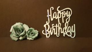 Troquel palabra Happy Birthday 
