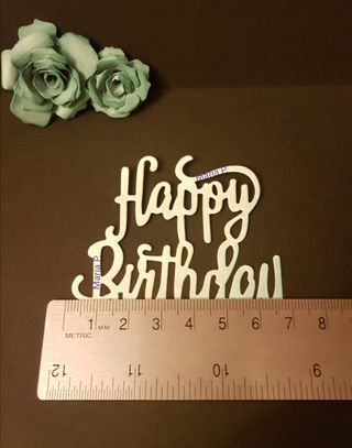 Troquel palabra Happy Birthday 