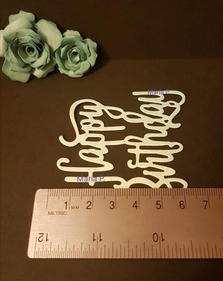 Troquel palabra Happy Birthday 