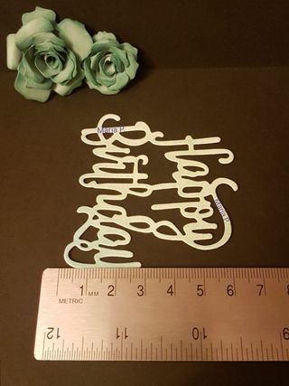 Troquel palabra Happy Birthday 
