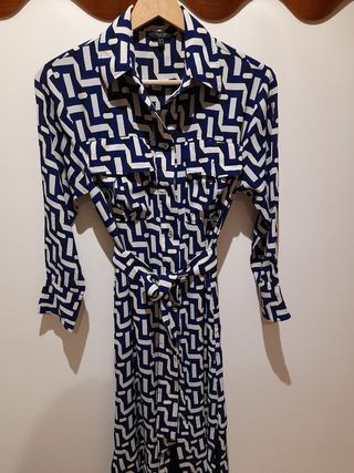 Vestido camisero estampado Massimo Dutti