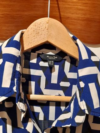 Vestido camisero estampado Massimo Dutti