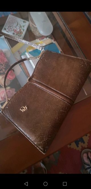 Borsa in pitone vintage Christian Dior 