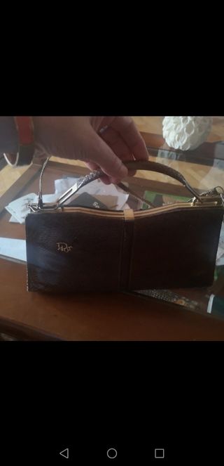 Borsa in pitone vintage Christian Dior 