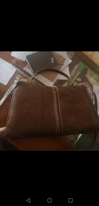 Borsa in pitone vintage Christian Dior 
