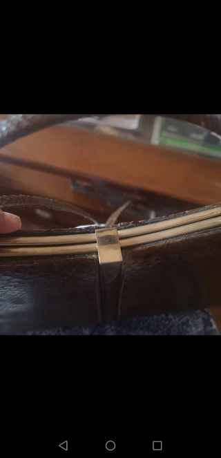Borsa in pitone vintage Christian Dior 