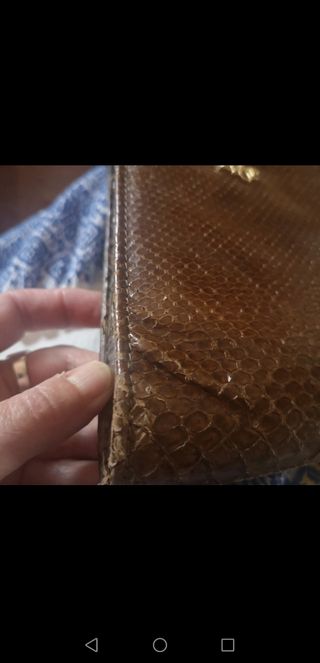 Borsa in pitone vintage Christian Dior 