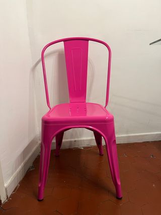 Silla retro Rosa Fucsia