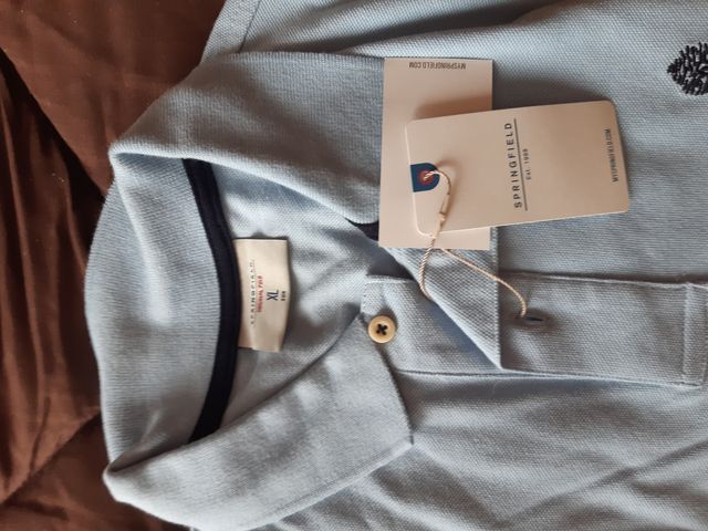 polo nuevo azul, springfield