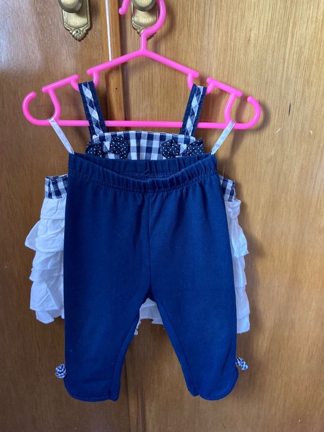 Conjunto malla camiseta tirantes 12 meses
