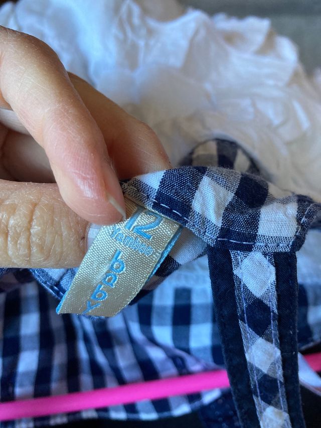 Conjunto malla camiseta tirantes 12 meses