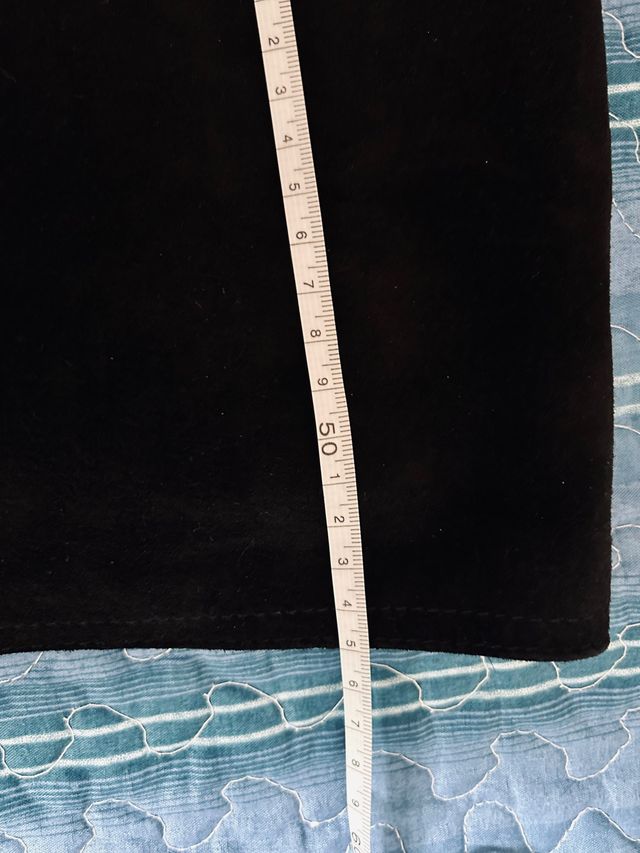 Gonna vintage in camoscio