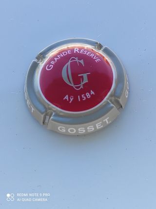 🍾 Chapa champán, Grande Reserve Gosset Ay 1584