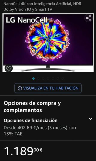 TV LG Nanocell 55 P + Soporte de Pared