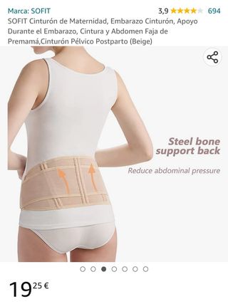 Cinturón faja embarazo