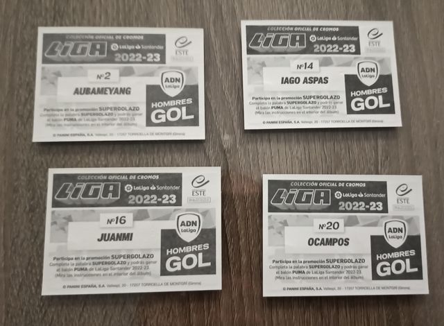 Cromos especiales Liga 22-23 Este Panini 