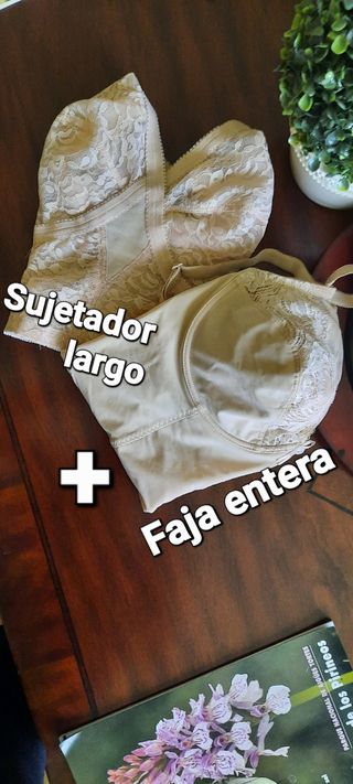 Faja entera Belcor y sujetador Playtex talla 105