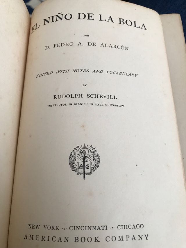 El Niño de la Bola, libro antiguo