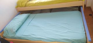 Conjunto  Estantería Cajonero y Cama Juvenil Nido