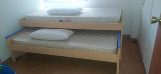 Conjunto  Estantería Cajonero y Cama Juvenil Nido