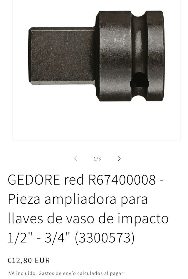 AMPLIADOR IMPACTO 3/4-1/2