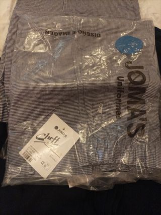 pantalón patita de gallo azul marino y blanco