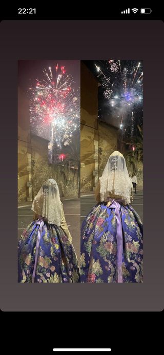 Falda de fallera talla36-38