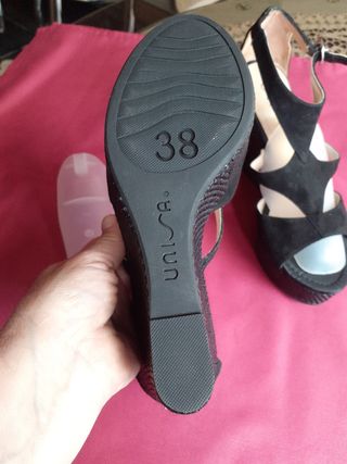 sandalias unisa piel 38