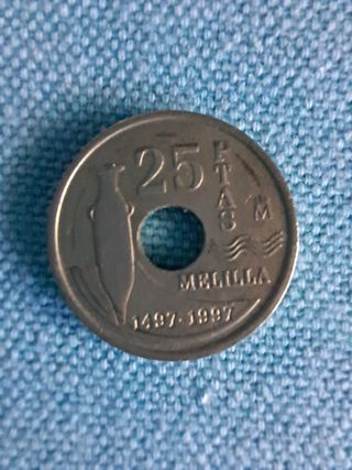 25 pesetas Melilla
