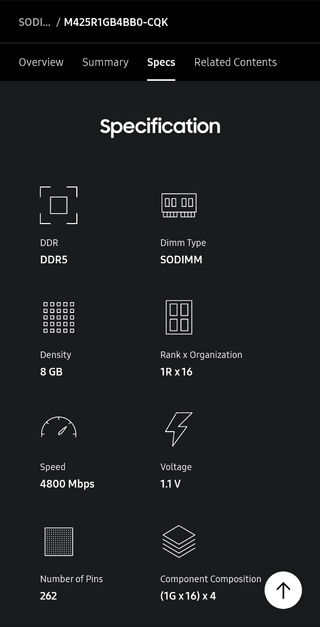 2 x 8Gb DDR5 4800 Samsung