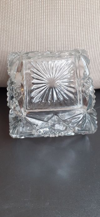 AZUCARERO ANTIGUO DE CRISTAL.