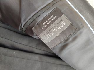 Traje completo negro zara s-m