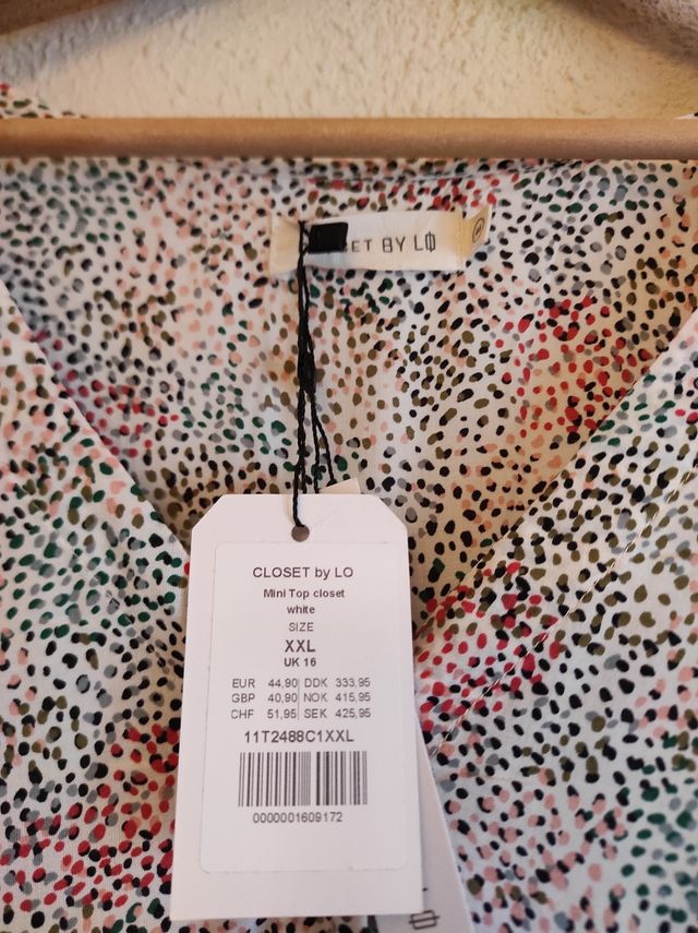 Blusa manga corta - talla 44