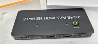| NUEVO | Switch HDMI 2 monitores 4K@30Hz, HDMI1.4