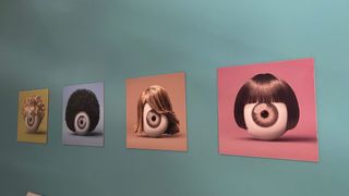 Láminas ojos cartón pluma