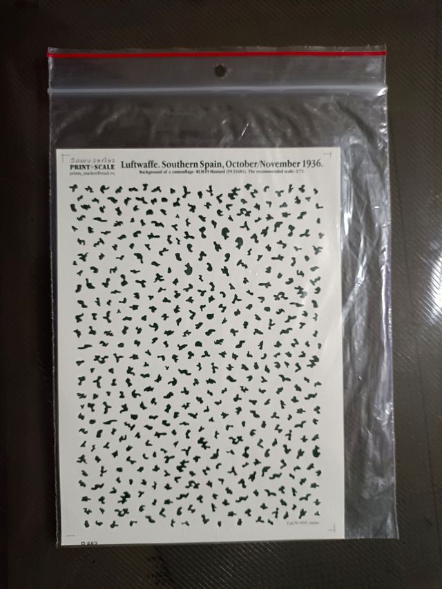 LOTE 3 LAMINAS DE HOJAS Y MANCHAS ESCALA 1/35