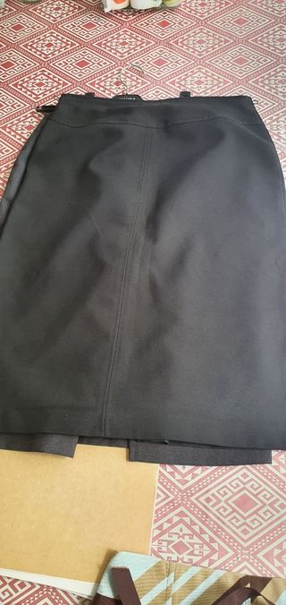 faldas tubo negra y gris marengo