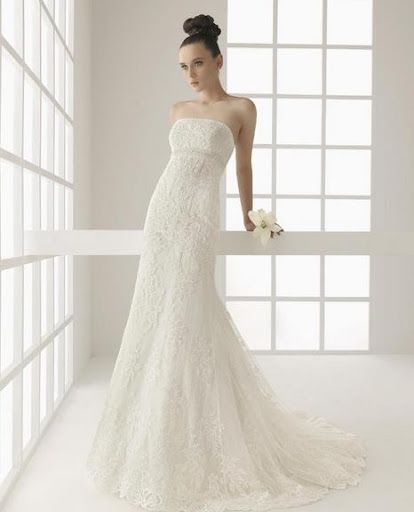 vestido de novia rosa clara