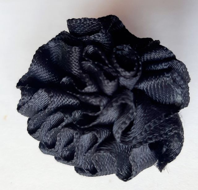 Orecchini A Clip Neri Anni 80 Vintage