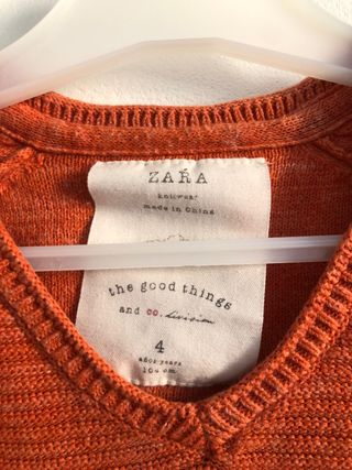 Jersey pico niño Zara