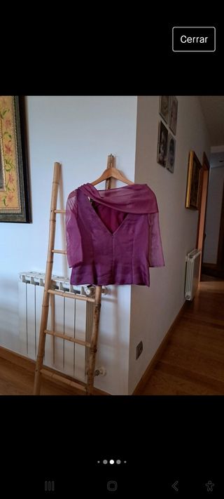 Vestido madrina color Magenta