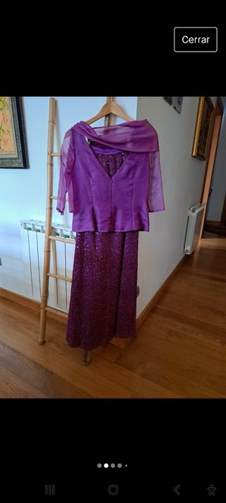 Vestido madrina color Magenta