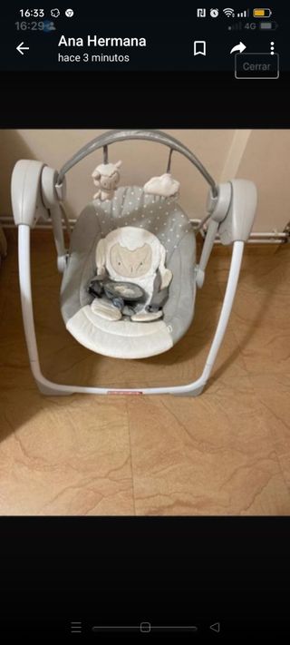 Columpio bebe musical