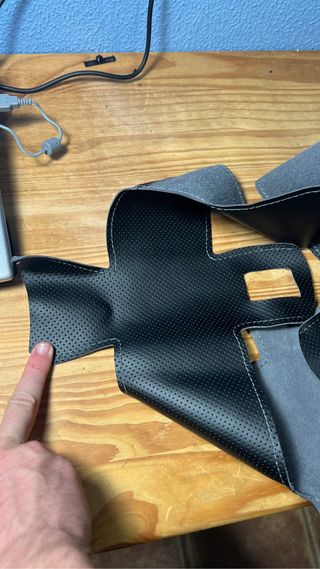 Funda de cuero para volante