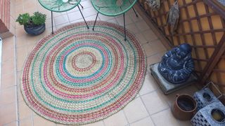Alfombra redonda fibras naturales
