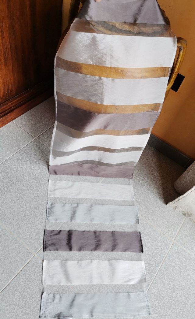 runner tavolo centrino moderno tovaglia grigio