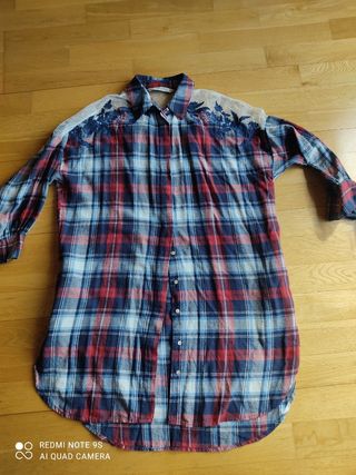 blusa larga zara tull M